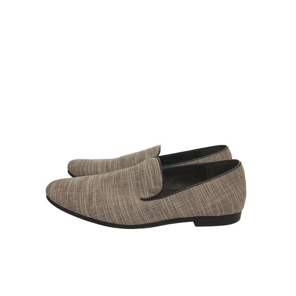 Giorgio Brutini Mens size 12M Beige Brown Fabric Upper Slip-On Loafers shoes - Picture 3 of 8